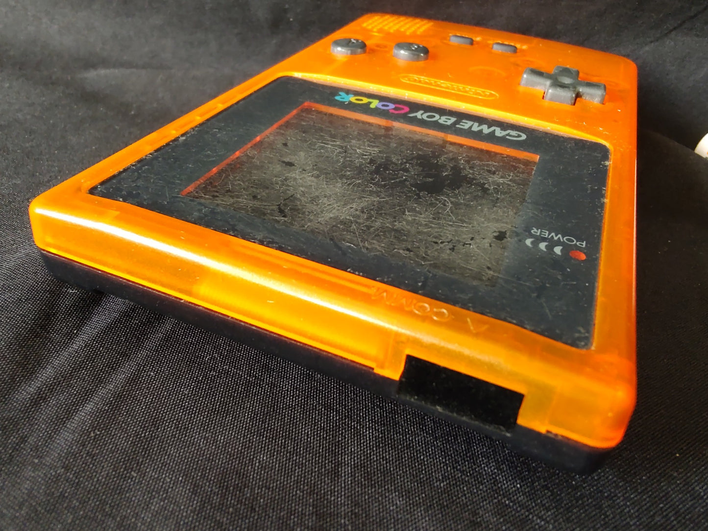 Nintendo Gameboy Color DAIEI HAWKS Limited edition Clear Orange console-g1216-