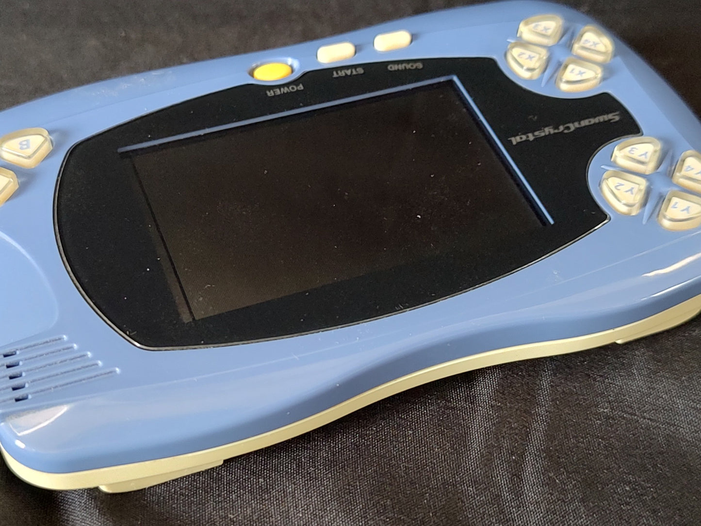 Defective, Wonder Swan Crystal Clear Blue BANDAI WSC Handheld Console-g1220-