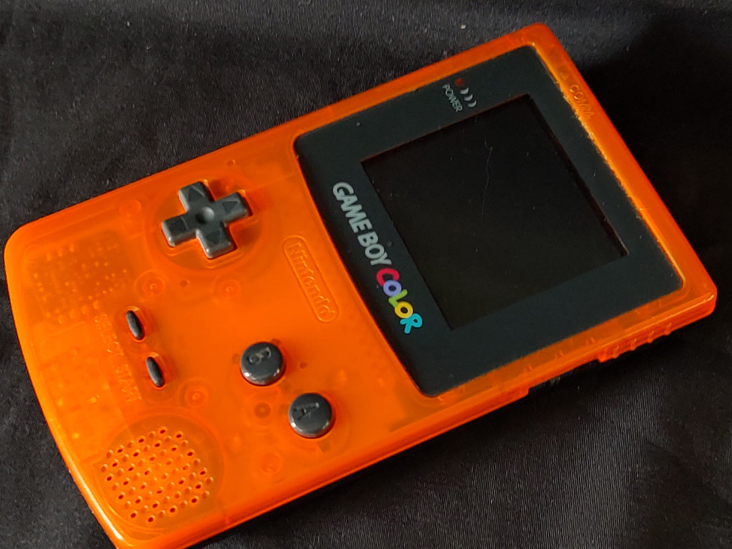 Nintendo Gameboy Color DAIEI HAWKS Limited edition Clear Orange console-g1220-