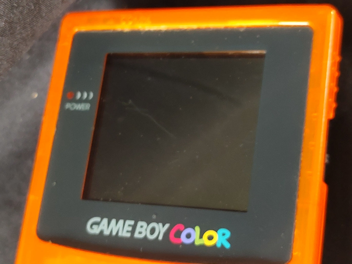 Nintendo Gameboy Color DAIEI HAWKS Limited edition Clear Orange console-g1220-