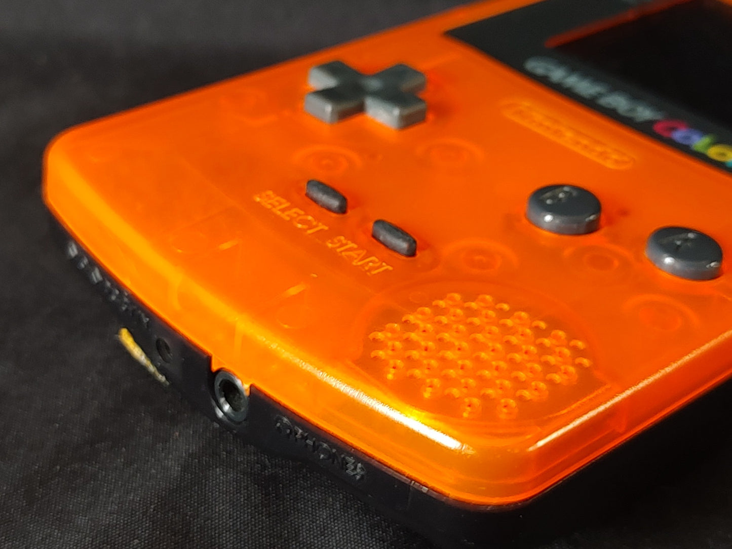 Nintendo Gameboy Color DAIEI HAWKS Limited edition Clear Orange console-g1220-