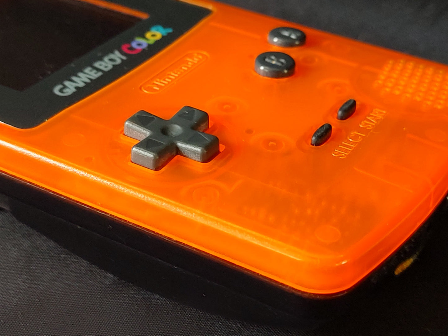 Nintendo Gameboy Color DAIEI HAWKS Limited edition Clear Orange console-g1220-