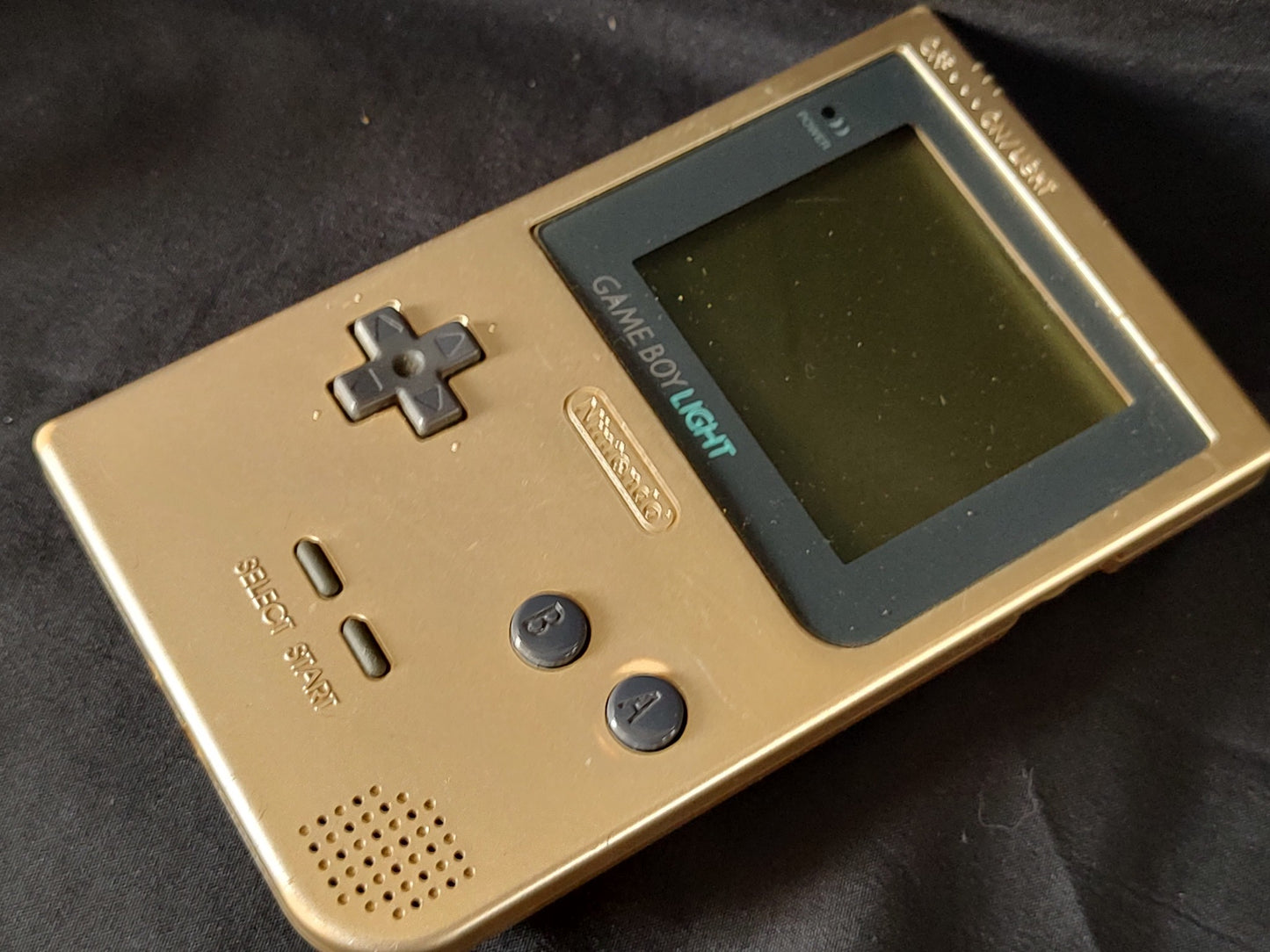 Used, Nintendo Gameboy Light Gold color console MGB-101/ Working-g1220-