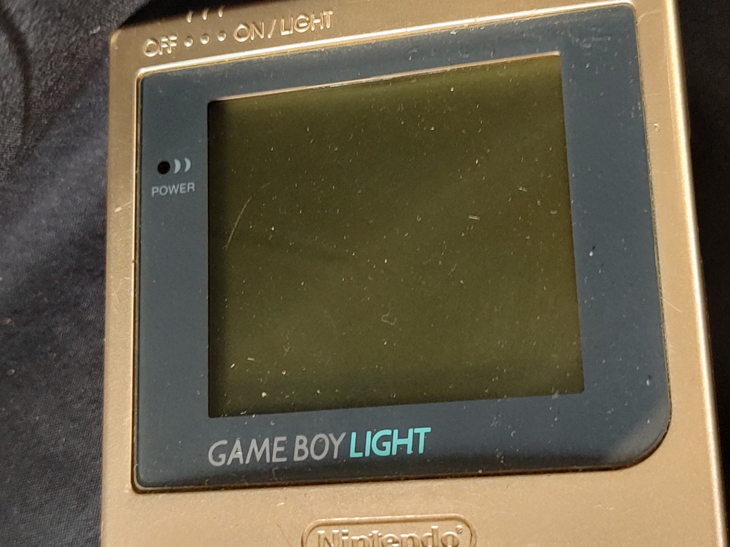 Used, Nintendo Gameboy Light Gold color console MGB-101/ Working-g1220-