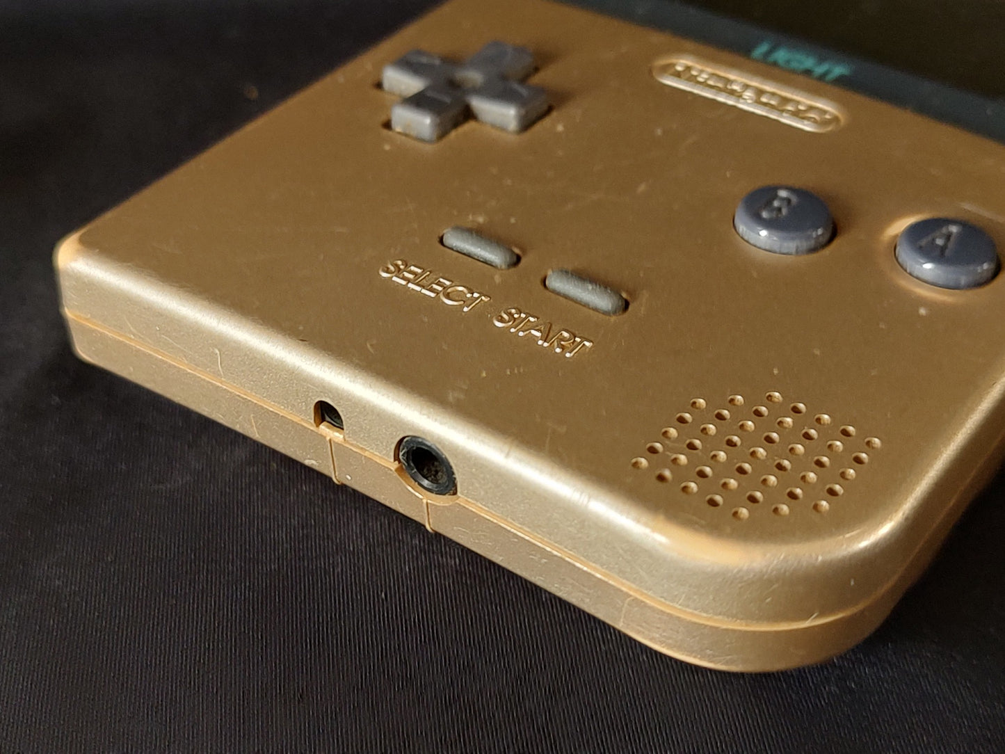 Used, Nintendo Gameboy Light Gold color console MGB-101/ Working-g1220-