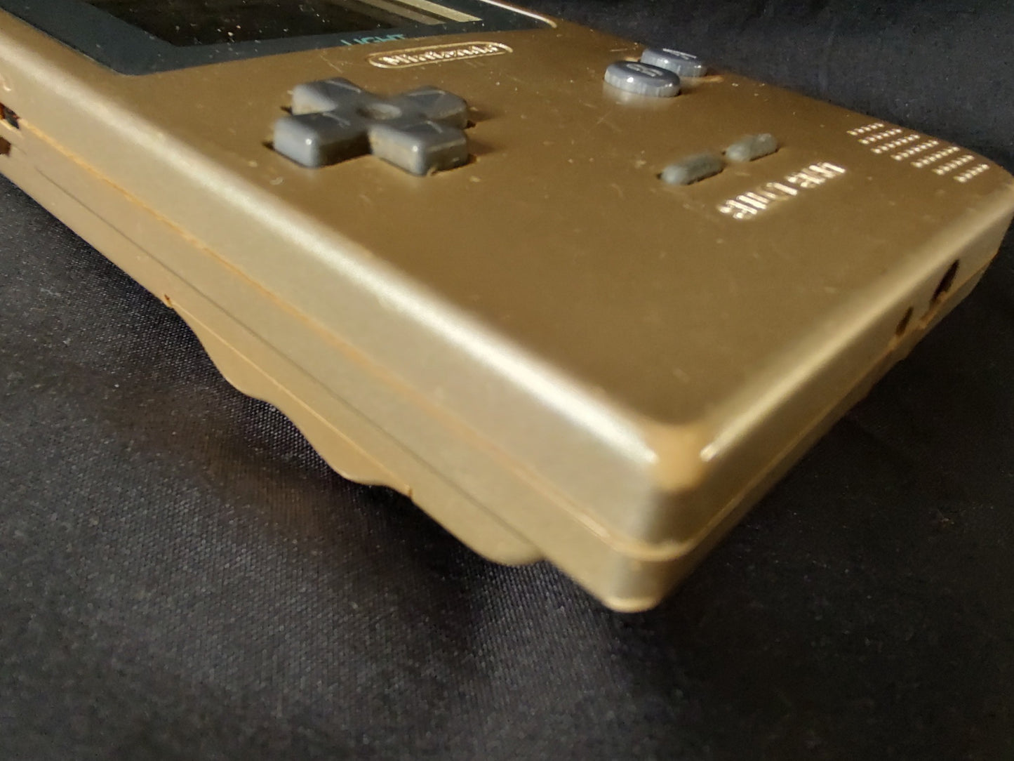 Used, Nintendo Gameboy Light Gold color console MGB-101/ Working-g1220-