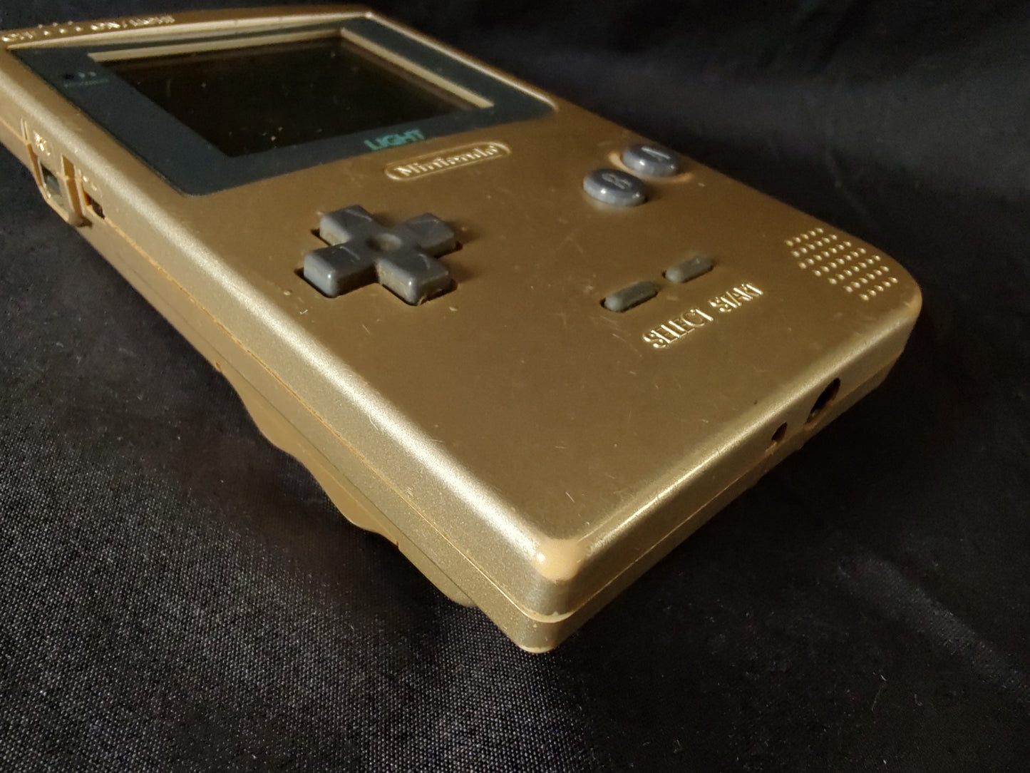 Used, Nintendo Gameboy Light Gold color console MGB-101/ Working-g1220-