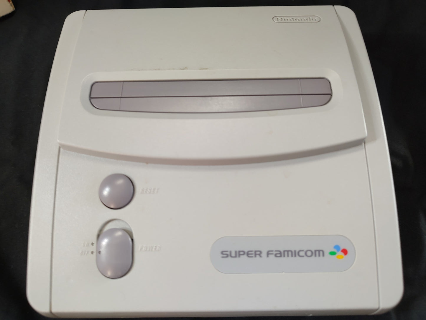 Nintendo Super Famicom Jr. (SNES) Console w/Pad, AV cable, PSU, and Game-g1223-