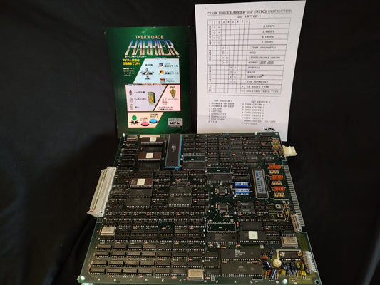 Task Force Harrier JAMMA Arcade Game PCB system Board, Japan 1989 Working-g1223-