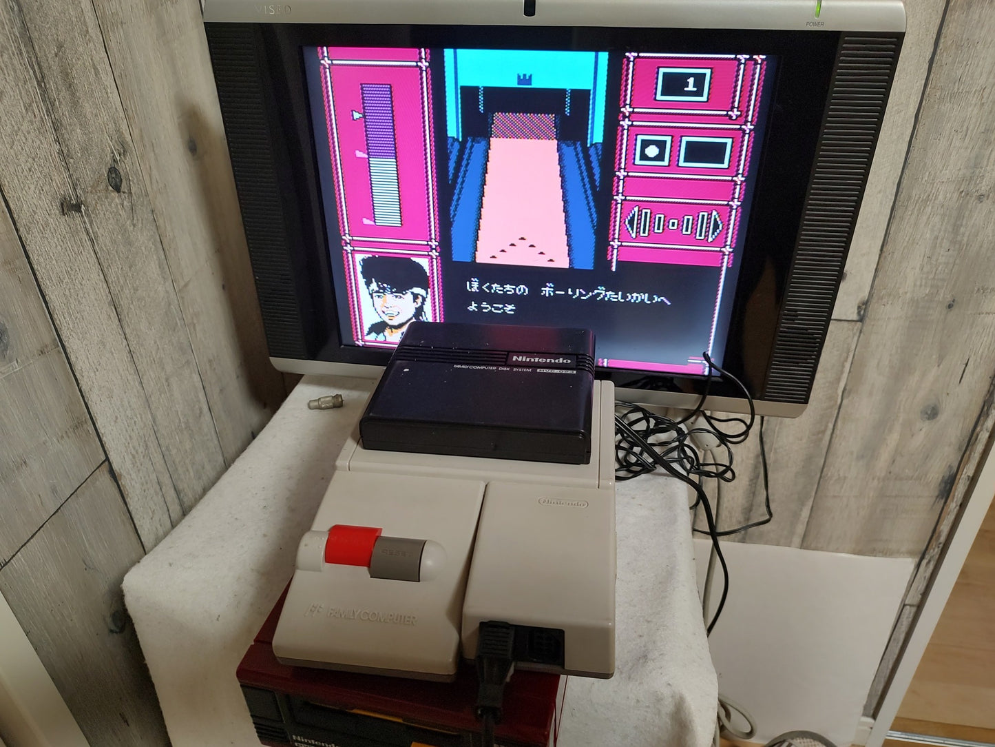 Used, Exciting Soccer KONAMI FAMICOM (NES) Disk System, Game disk only- g1225-