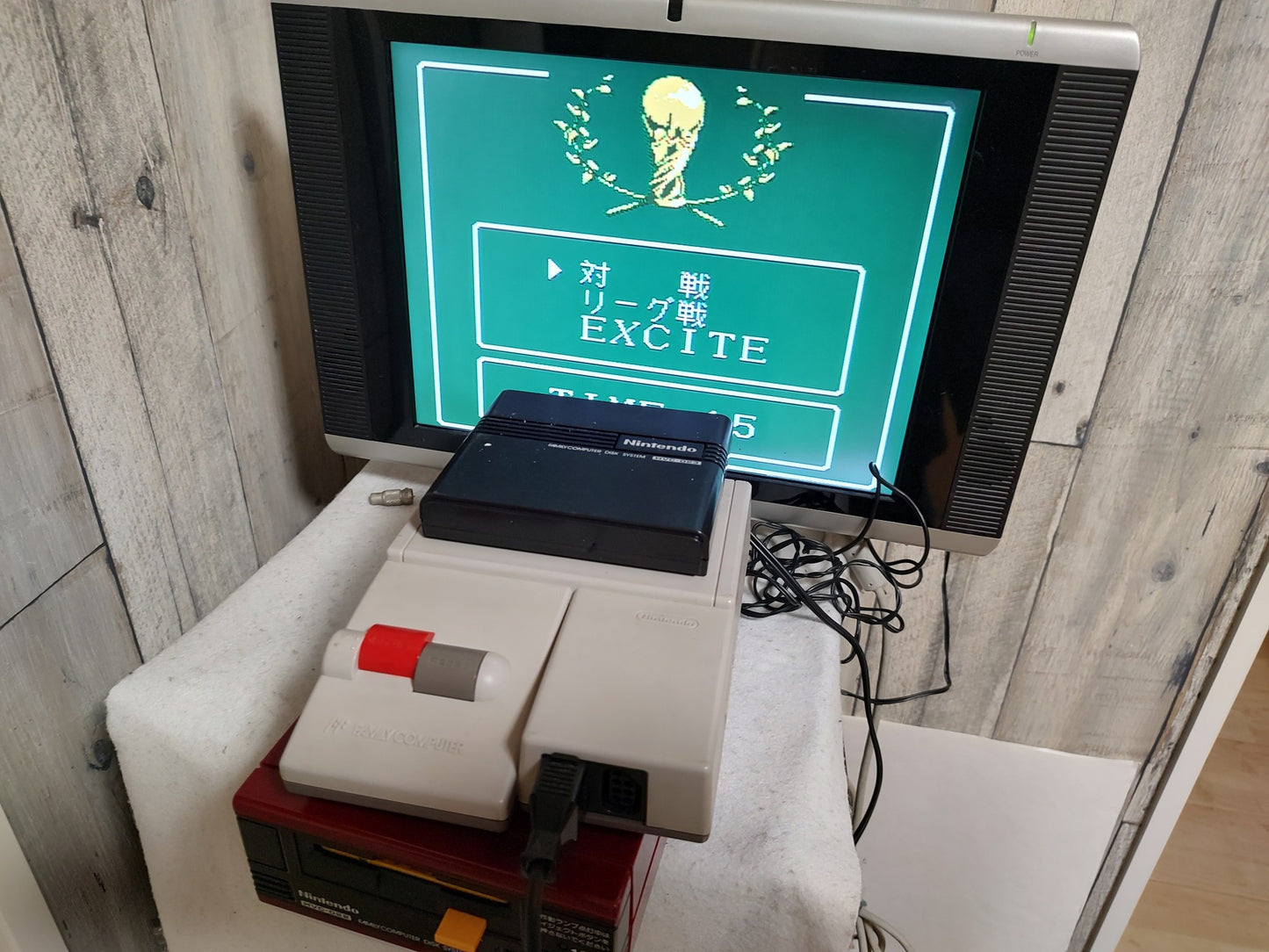 Nintendo Famicom Disk System(HVC-022) Console,RAM Adapter set, Working-g1225-