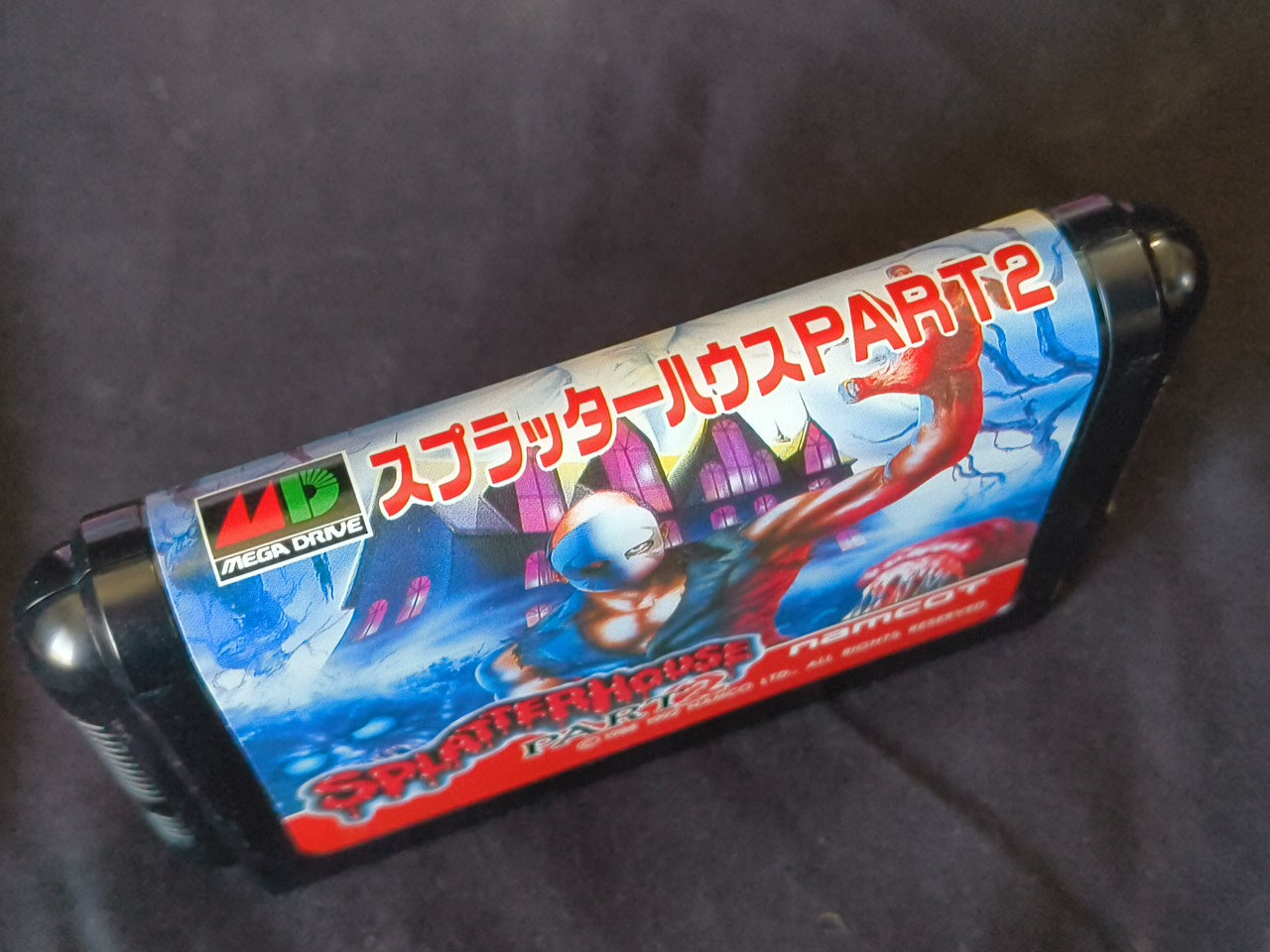 Splatterhouse Part 2 MEGA DRIVE Cartridge, Manual, Boxed set, working-h0111- - Hakushin Retro Game shop