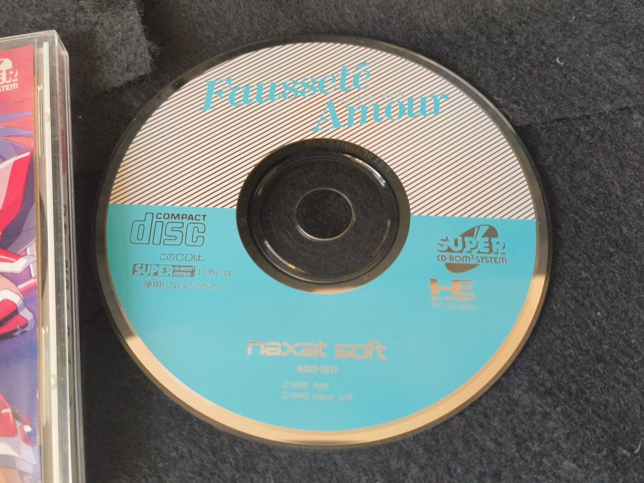 Faussete Amour PC Engine CD-ROM2 Disk, w/Manual and Box, Working-h0113-