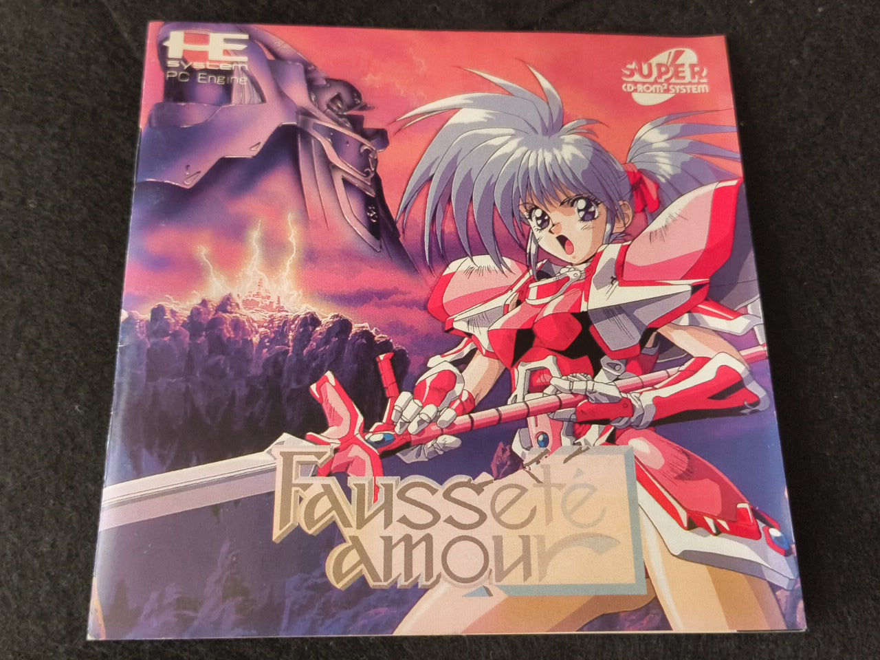 Faussete Amour PC Engine CD-ROM2 Disk, w/Manual and Box, Working-h0113-