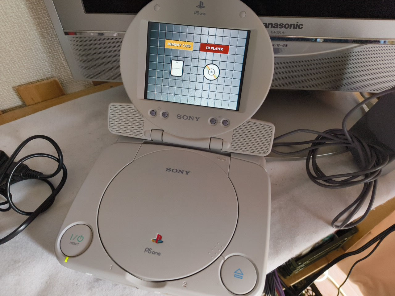 Defective, Sony PlayStation PS one Console,LCD monitor and PSU NTSC-J-h0114- - Hakushin Retro Game shop