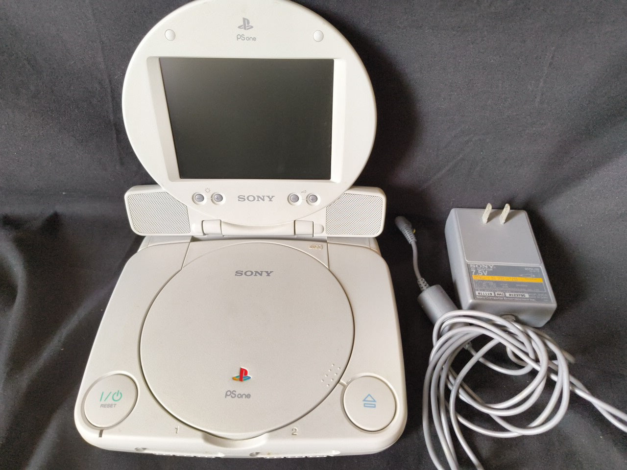 Defective, Sony PlayStation PS one Console,LCD monitor and PSU NTSC-J-h0114- - Hakushin Retro Game shop