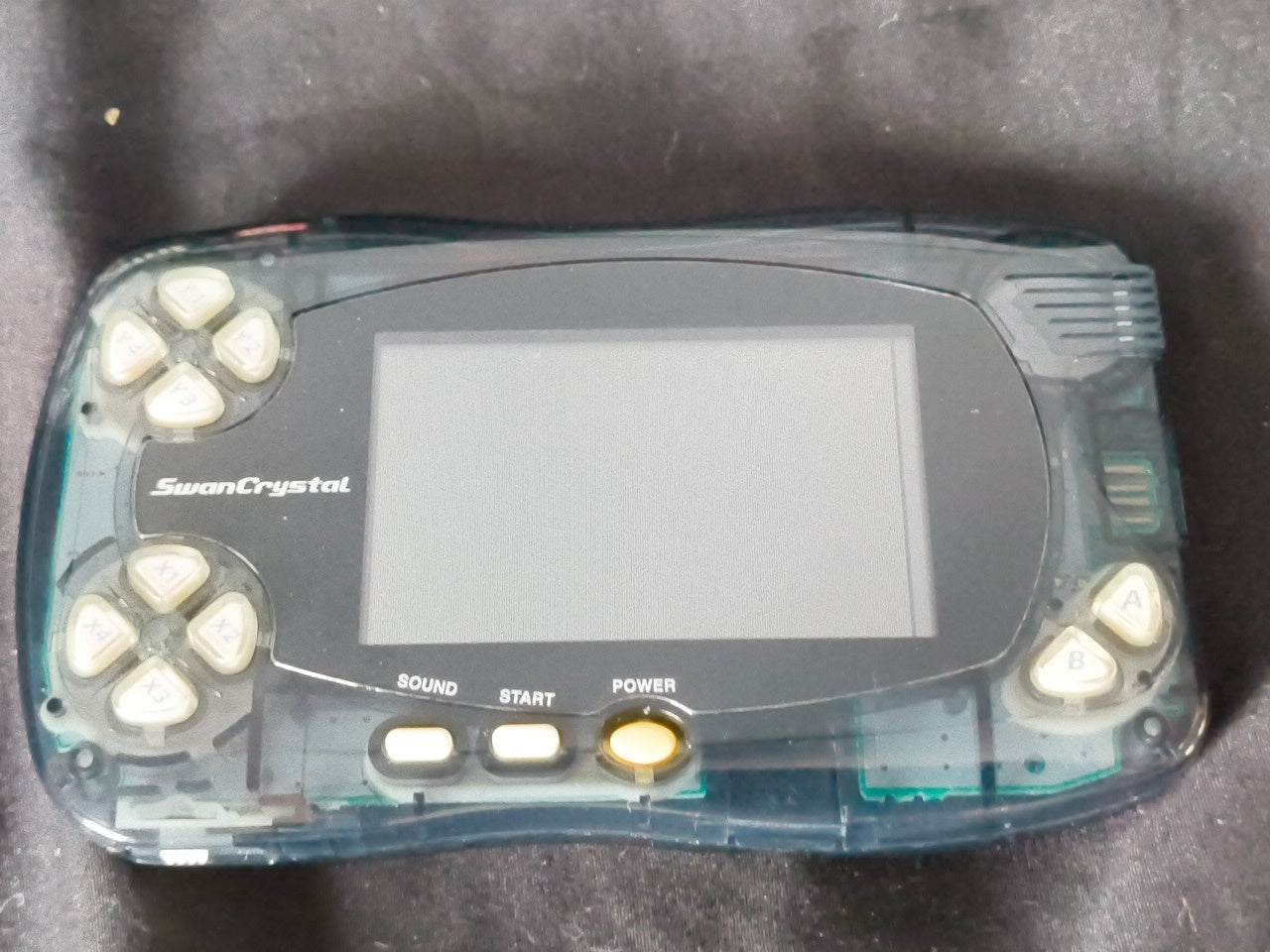 Bandai Wonder Swan Crystal Clear Black BANDAI Console,Boexed and Game set-h0117-