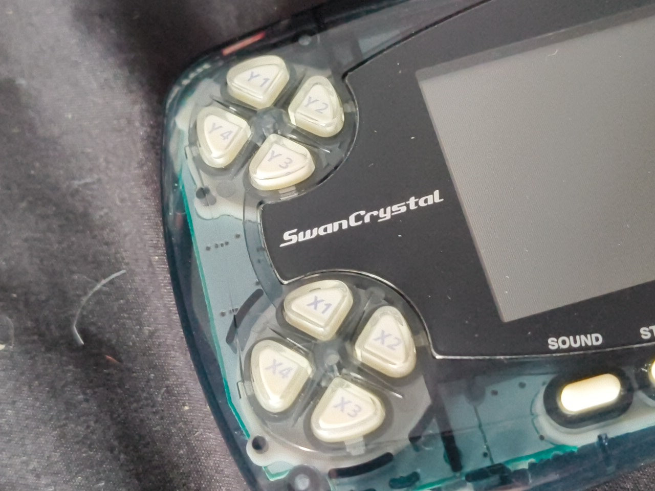 Bandai Wonder Swan Crystal Clear Black BANDAI Console,Boexed and Game set-h0117-