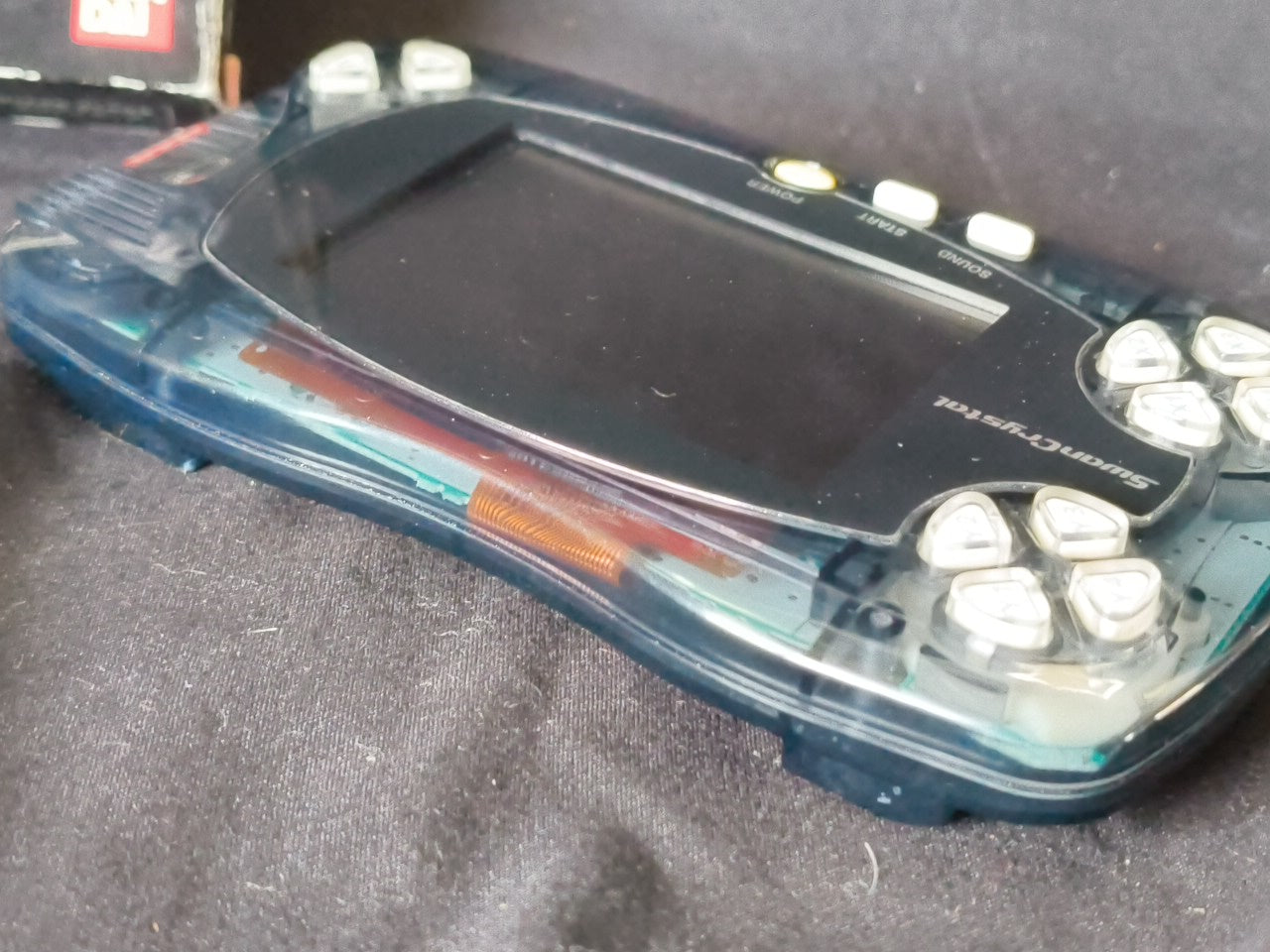 Bandai Wonder Swan Crystal Clear Black BANDAI Console,Boexed and Game set-h0117-