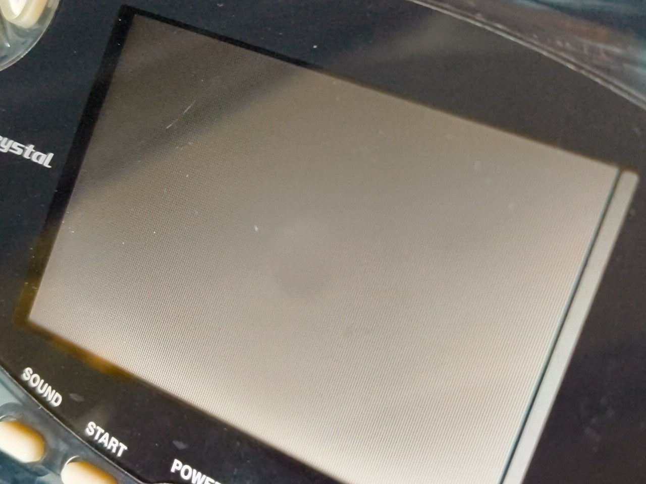 JUNK, Broken Wonder Swan Crystal Clear Black BANDAI WSC Handheld Console-h0117-1