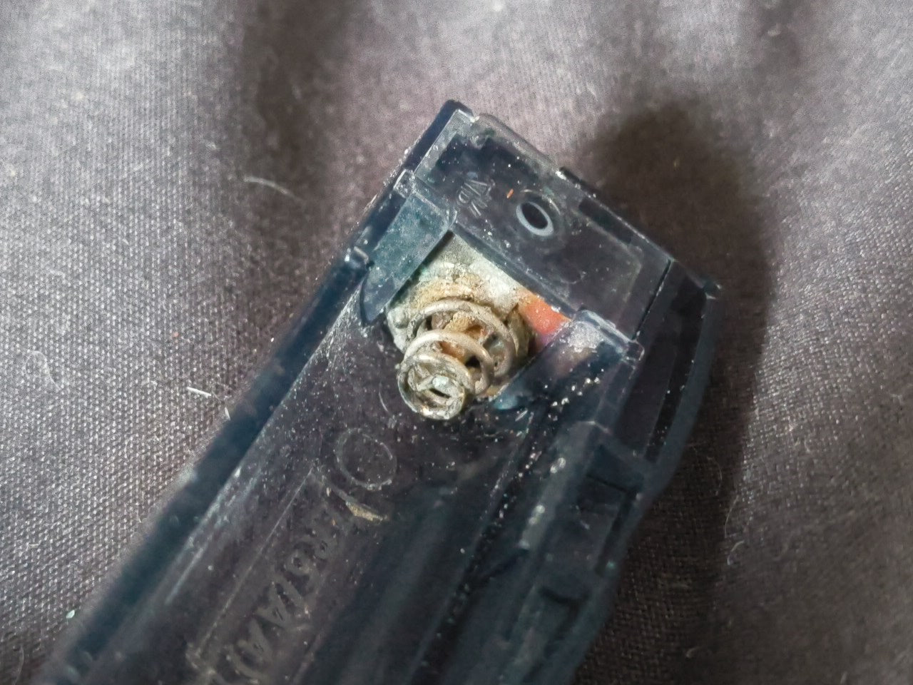 JUNK, Broken Wonder Swan Crystal Clear Black BANDAI WSC Handheld Console-h0117-1