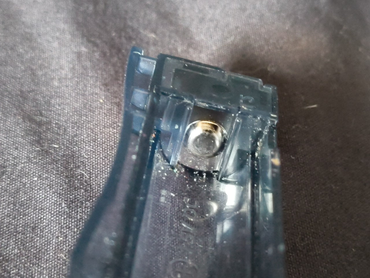 JUNK, Broken Wonder Swan Crystal Clear Black BANDAI WSC Handheld Console-h0117-1