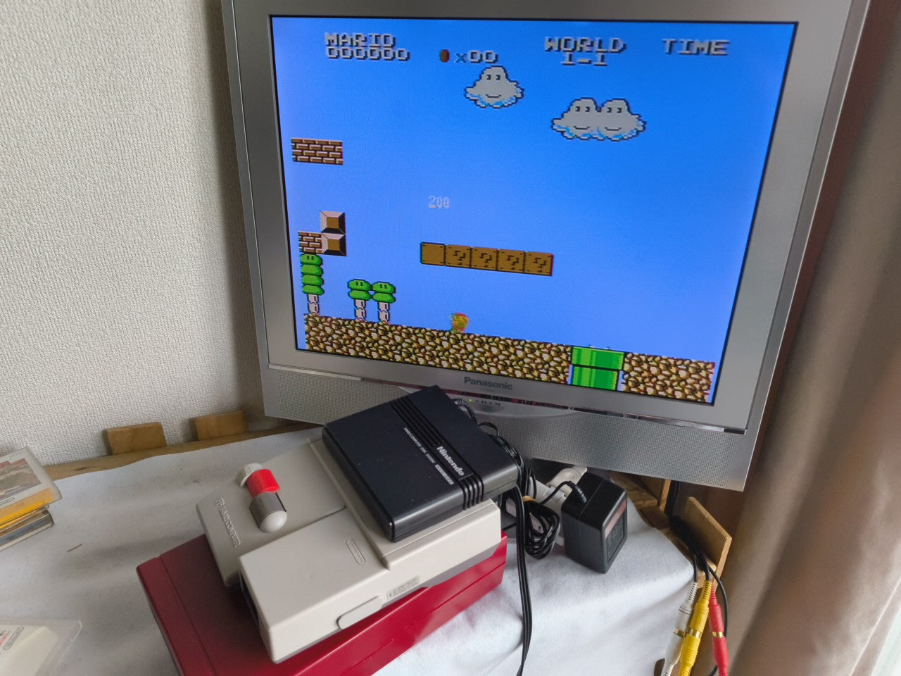 Soccor / Super Mario Brothers 2 FAMICOM DISK SYSTEM/Disk and Case set-h0117-