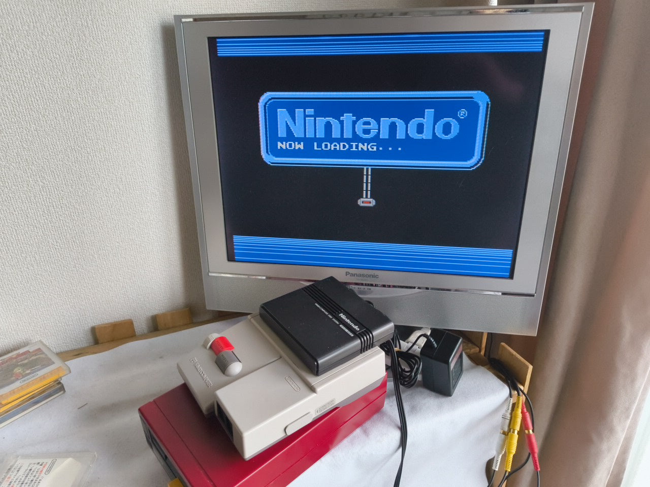 Soccor / Super Mario Brothers 2 FAMICOM DISK SYSTEM/Disk and Case set-h0117-