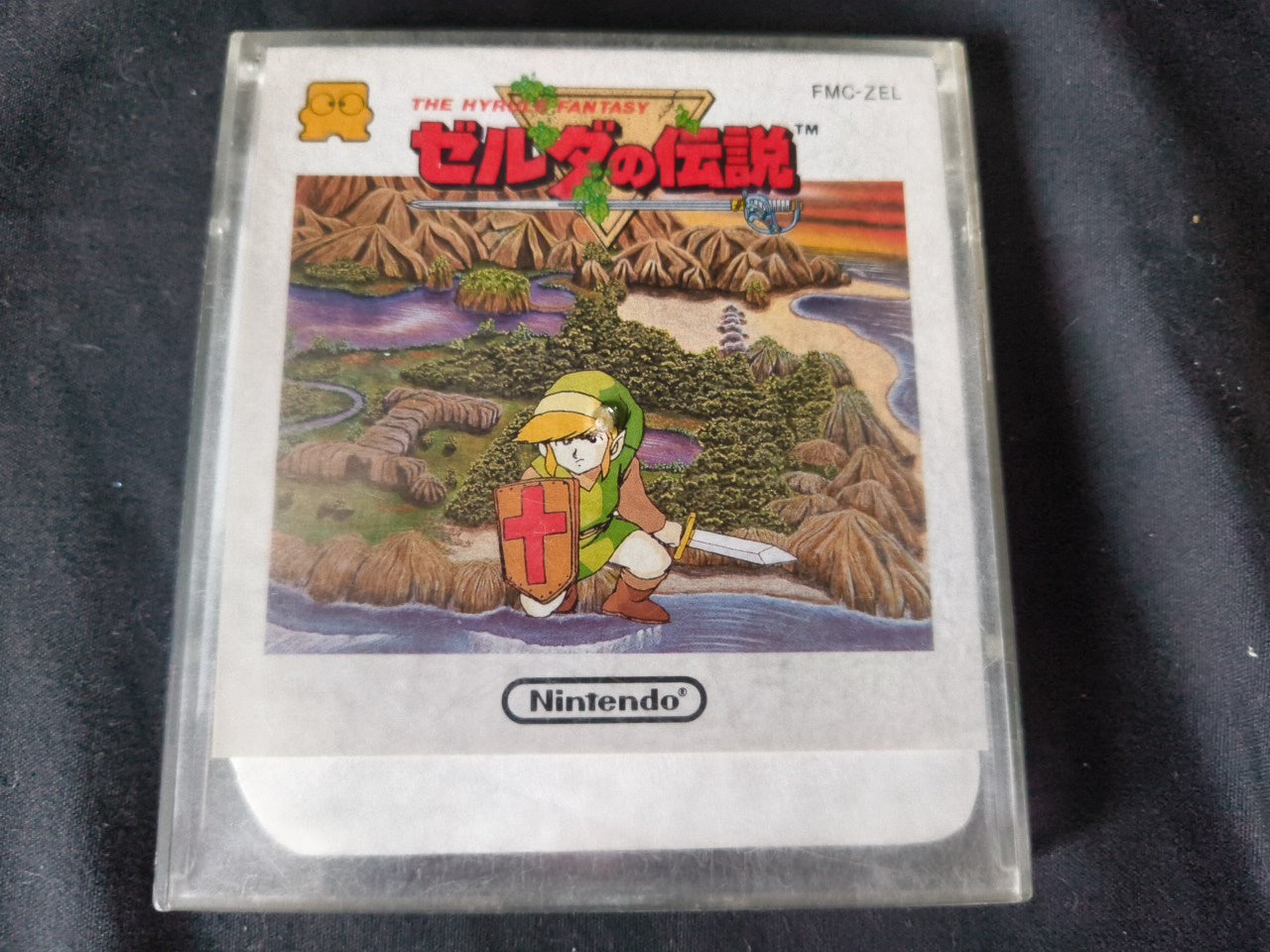 LEGEND OF ZELDA FAMICOM (NES) Disk System, Game disk and box set, tested-h0117-