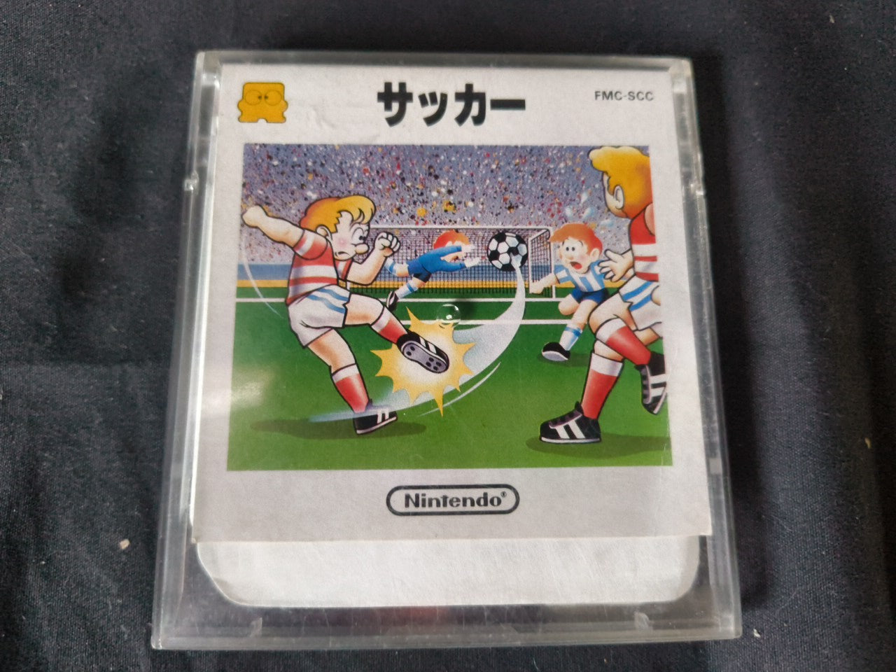 Soccor / Super Mario Brothers 2 FAMICOM DISK SYSTEM/Disk and Case set-h0117-