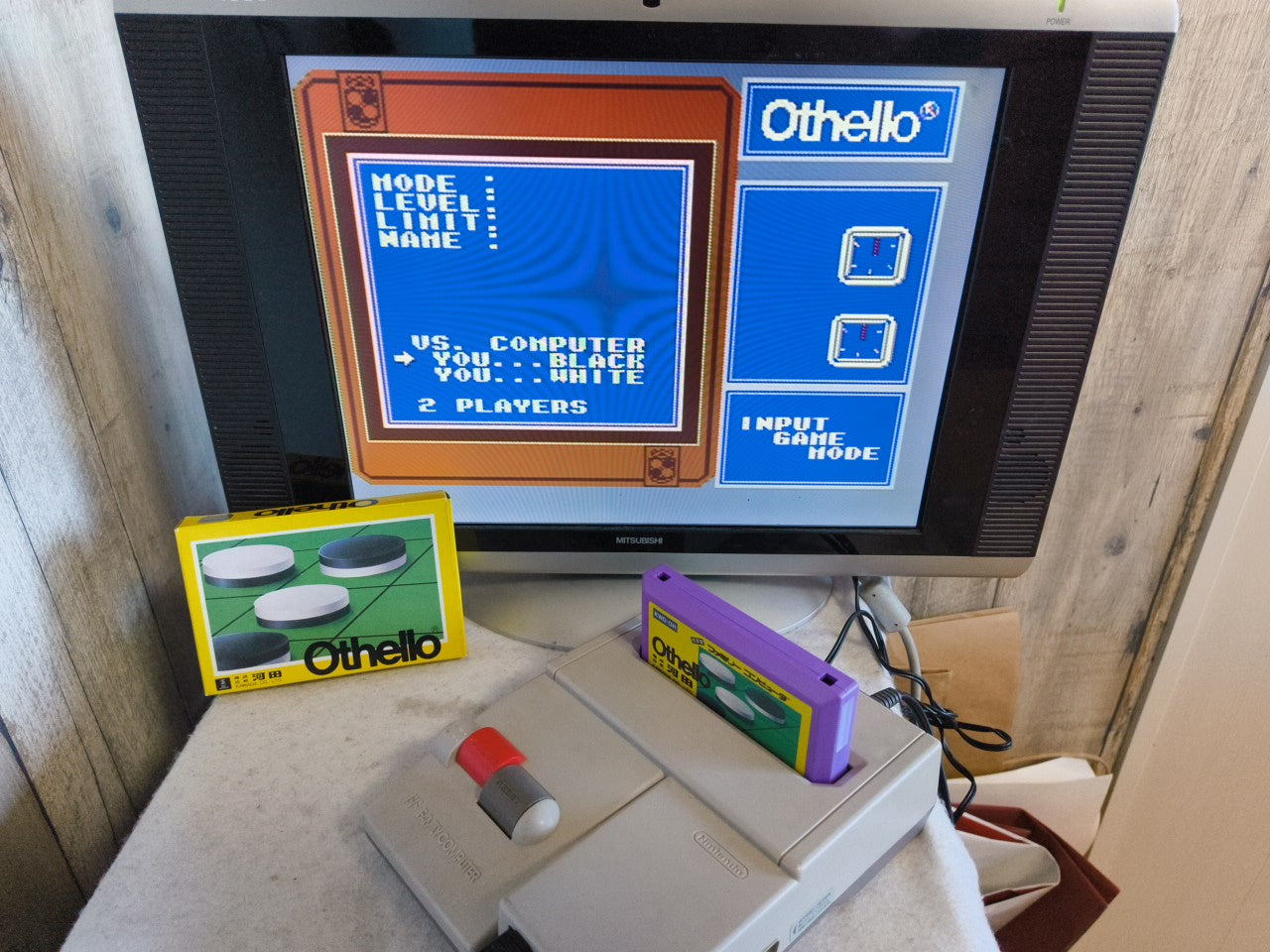 Othello Nintendo Famicom FC Cartridge w/Manual, Box Japan-h0118-