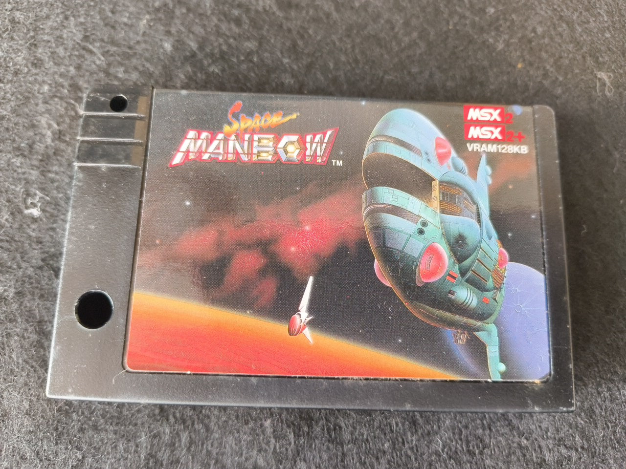SPACE MANBOW MSX MSX2 Game Cartridge, Manual, Box set, Working-h0118-