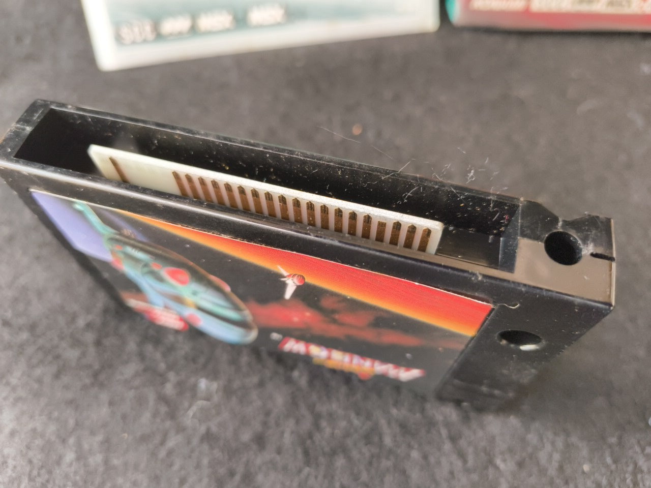 SPACE MANBOW MSX MSX2 Game Cartridge, Manual, Box set, Working-h0118-