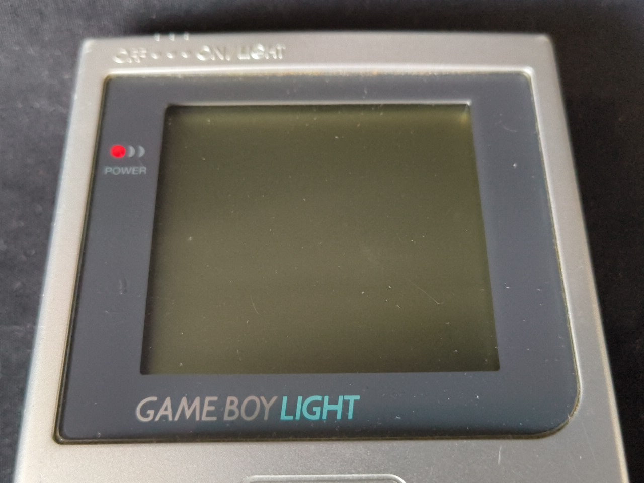 Nintendo Gameboy Light silver color console HGB-101 and Game set, working-h0122-