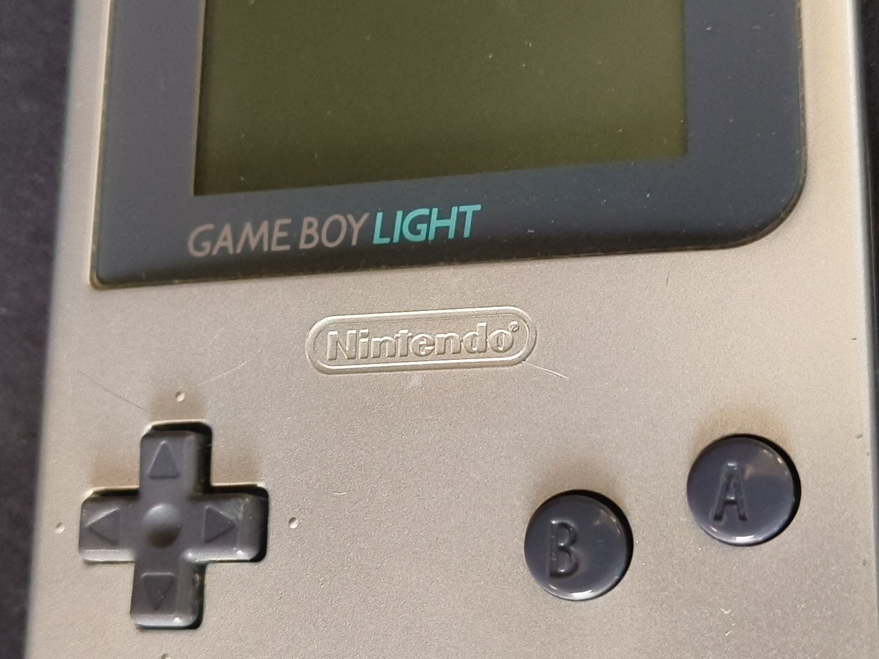 Nintendo Gameboy Light silver color console HGB-101 and Game set, working-h0122-