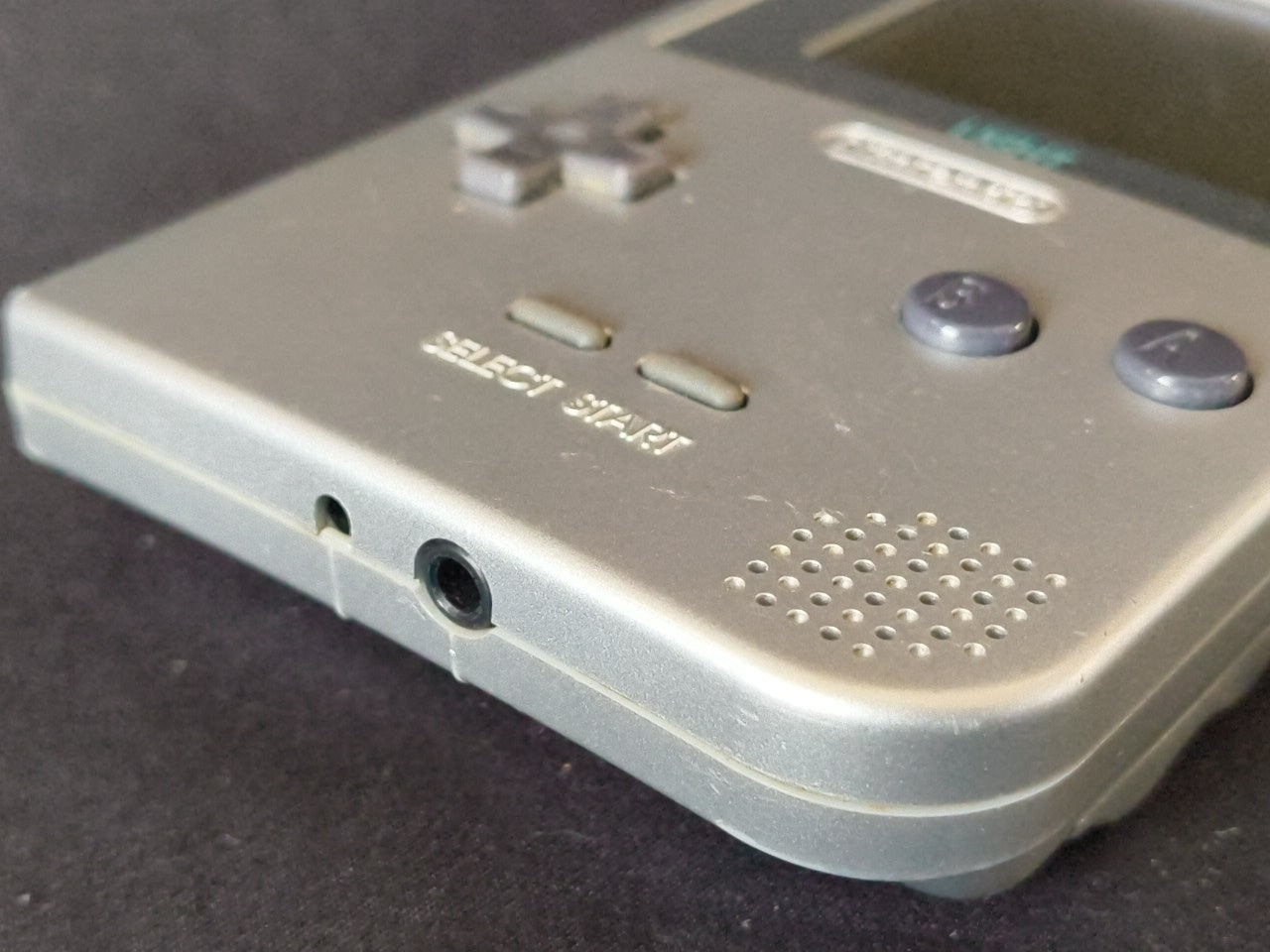 Nintendo Gameboy Light silver color console HGB-101 and Game set, working-h0122-