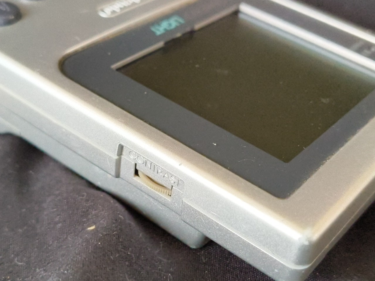 Nintendo Gameboy Light silver color console HGB-101 and Game set, working-h0122-