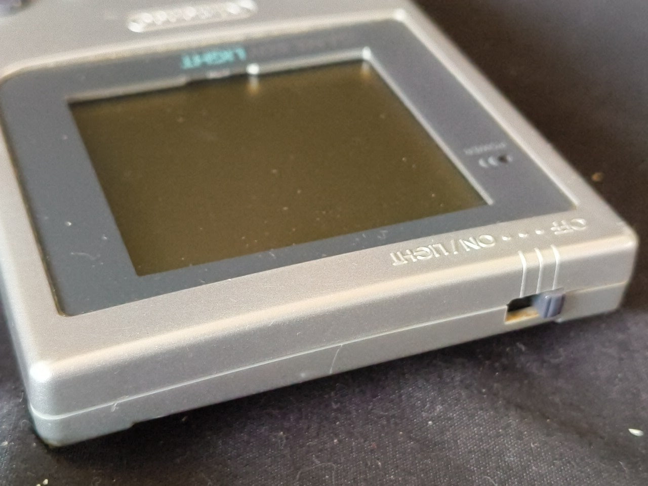 Nintendo Gameboy Light silver color console HGB-101 and Game set, working-h0122-