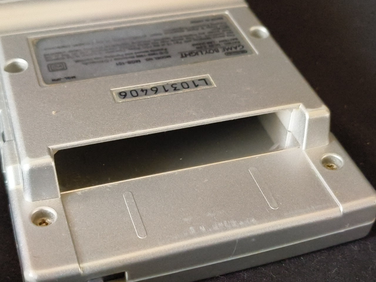 Nintendo Gameboy Light silver color console HGB-101 and Game set, working-h0122-