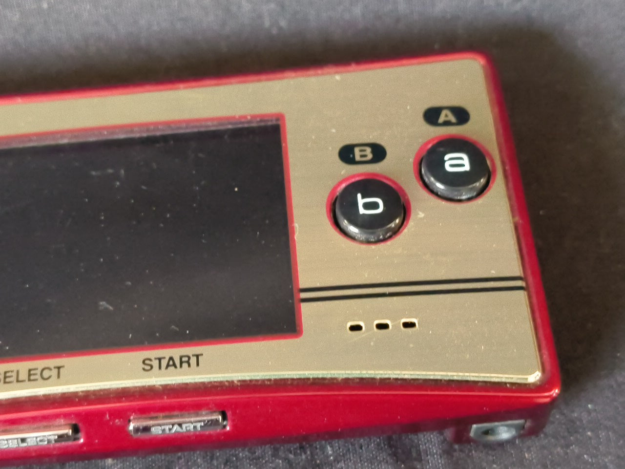 Nintendo Gameboy Micro Famicom 20th Anniversary Editon console OXY-001 set-h0112