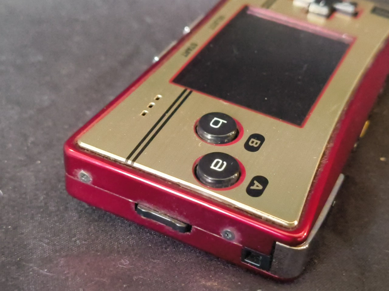 Nintendo Gameboy Micro Famicom 20th Anniversary Editon console OXY-001 set-h0112