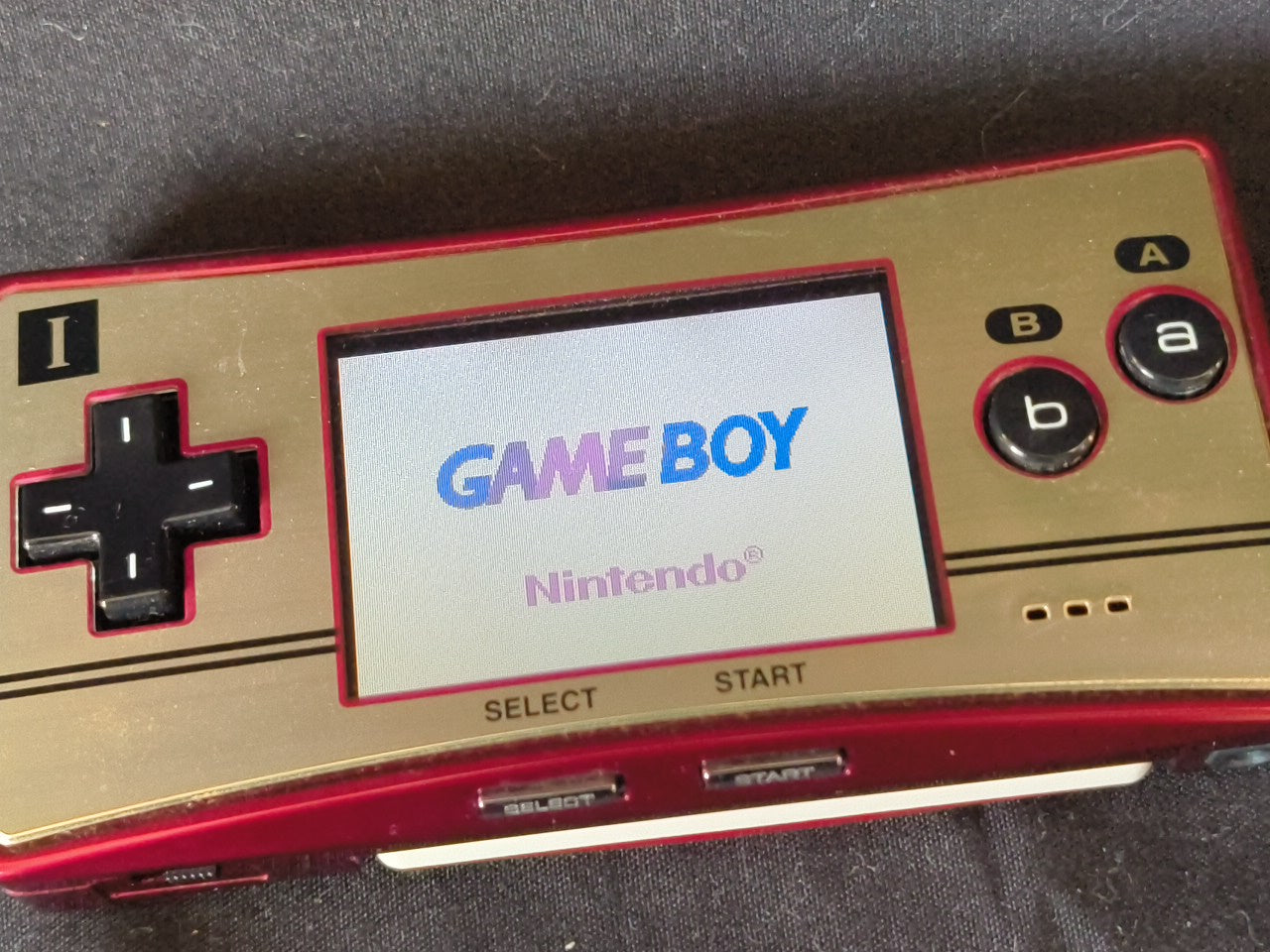 Nintendo Gameboy Micro Famicom 20th Anniversary Editon console OXY-001 set-h0112