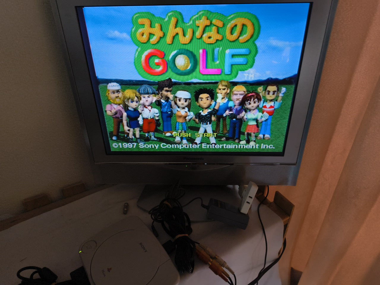 Sony PlayStation PS one Console, Cable, PSU and Controller set NTSC-J-gh0122-