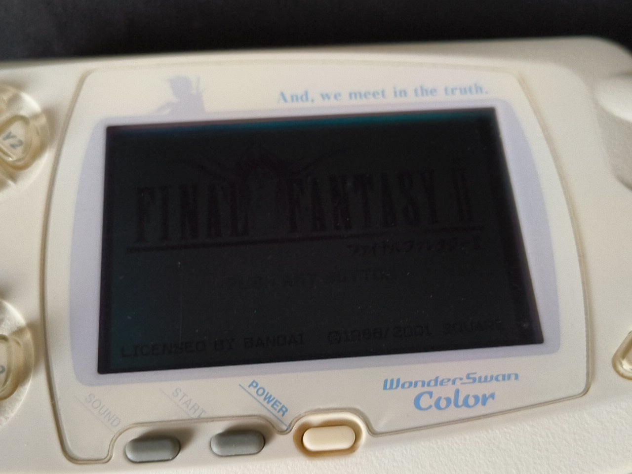 BANDAI Wonder Swan Color Final Fantasy 2 Limited model console Boxes set-h0127- - Hakushin Retro Game shop