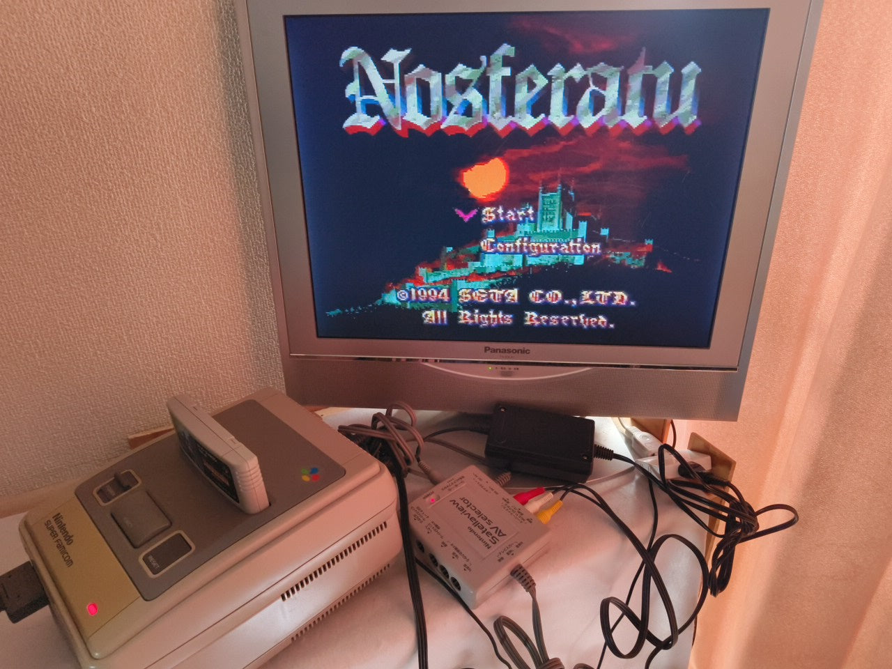 Nosferatu Super Famicom(SNES) GAME Cartridge, w/Manual, Box Japan Working-h0130-