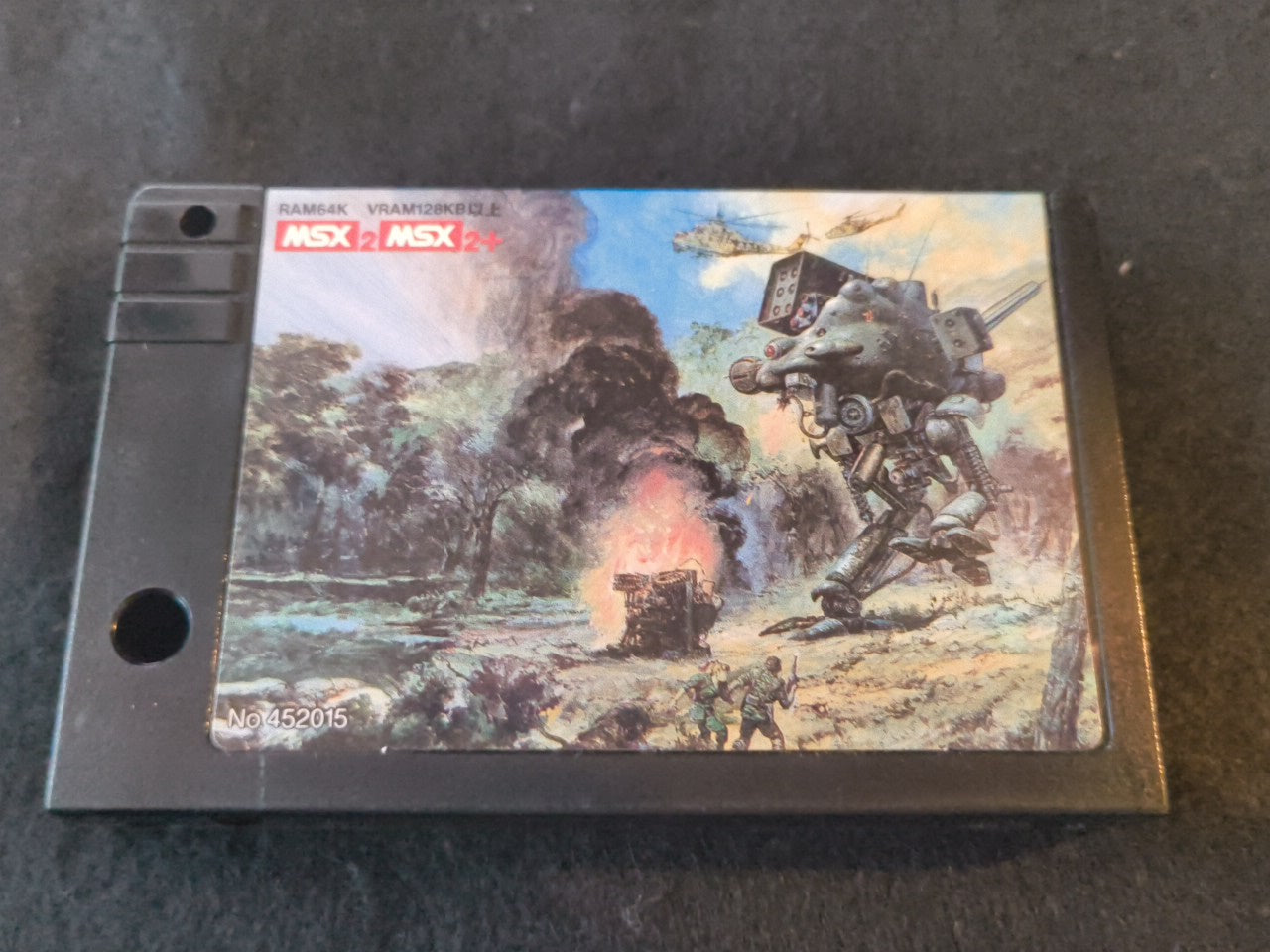 METAL GEAR 2 SOLID SNAKE MSX MSX2 Game cartridge, w/Manual, Box, Working -h0130-