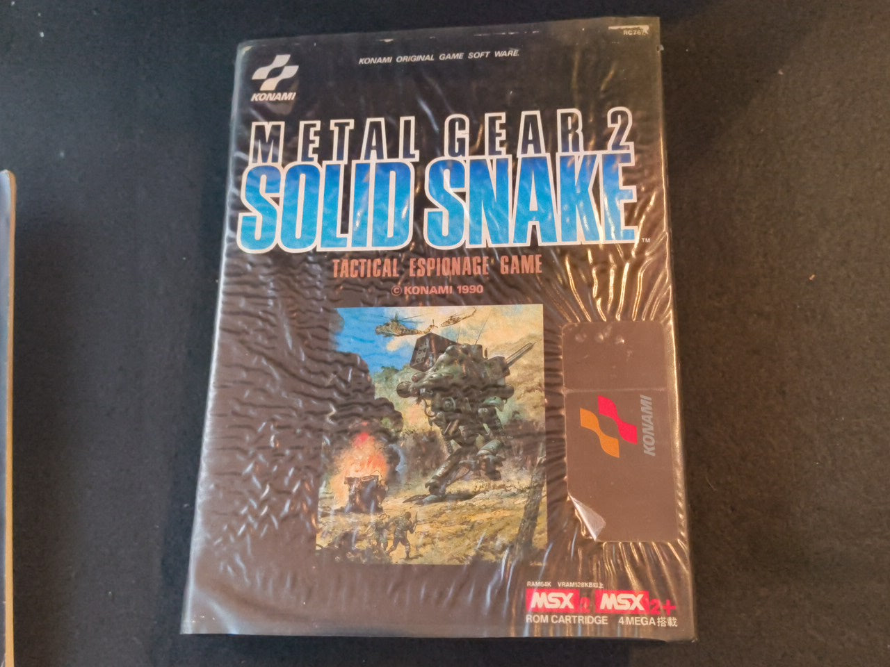 METAL GEAR 2 SOLID SNAKE MSX MSX2 Game cartridge, w/Manual, Box, Working -h0130-