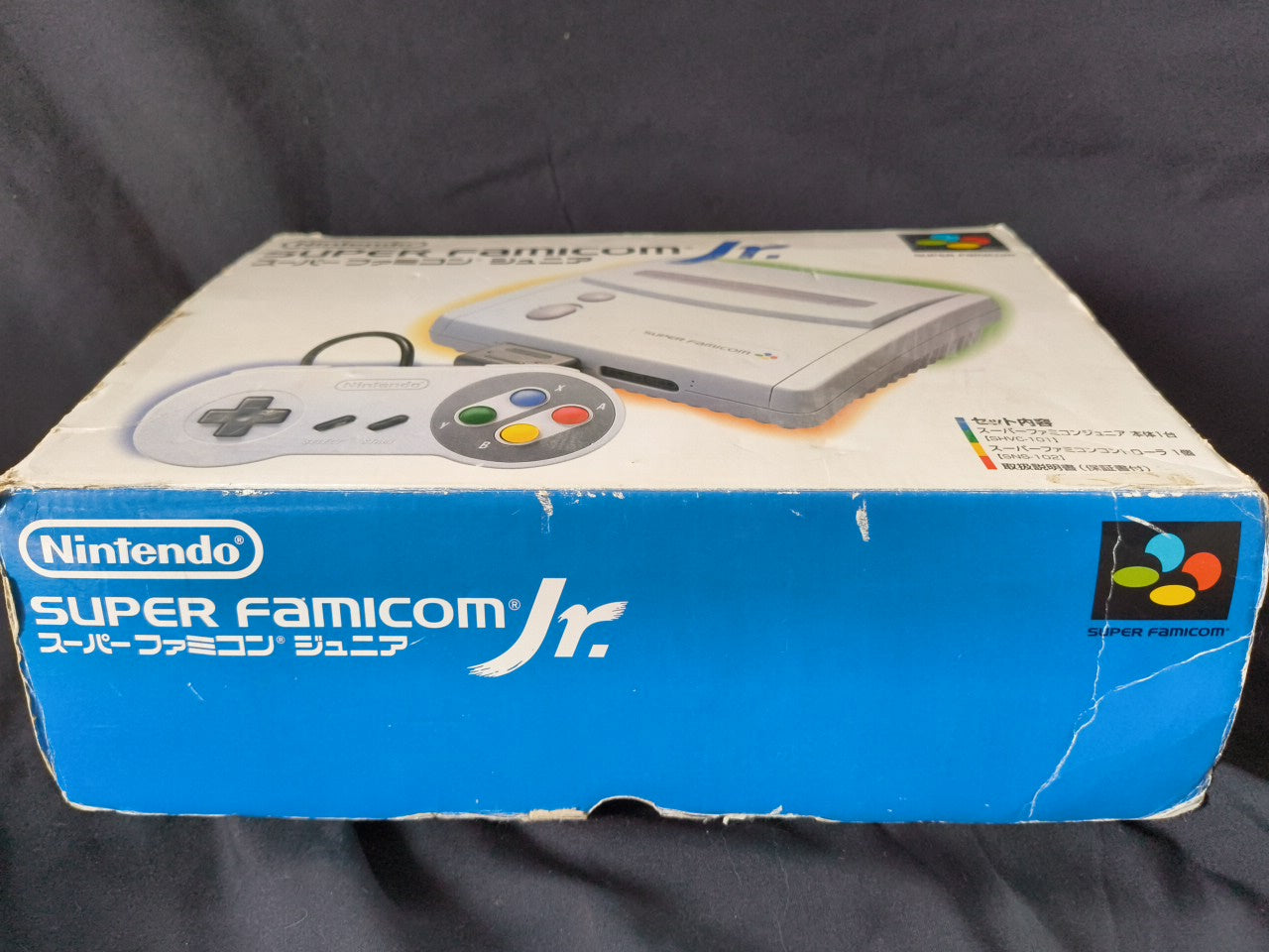 Nintendo Super Famicom Jr. (SNES) Console w/AV cable, Game, Box, Working-h0205-1