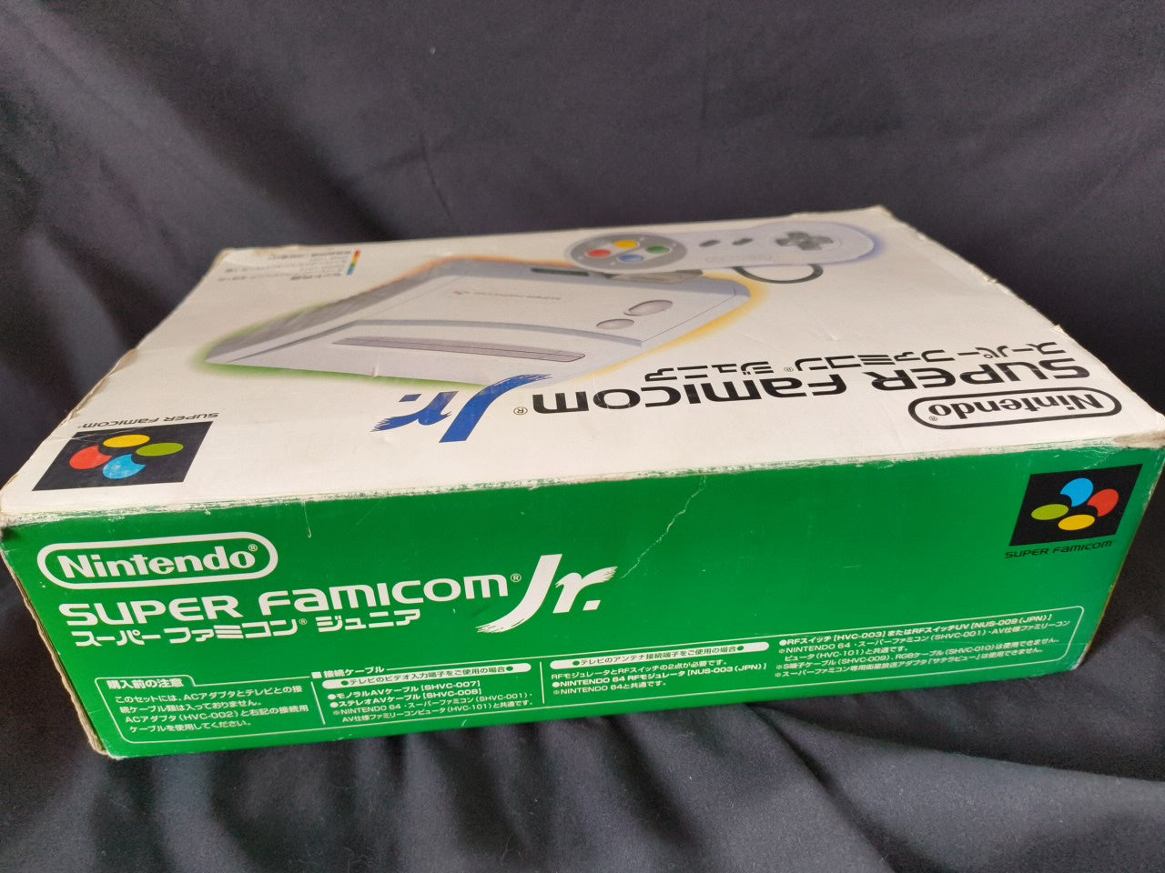 Nintendo Super Famicom Jr. (SNES) Console w/AV cable, Game, Box, Working-h0205-1