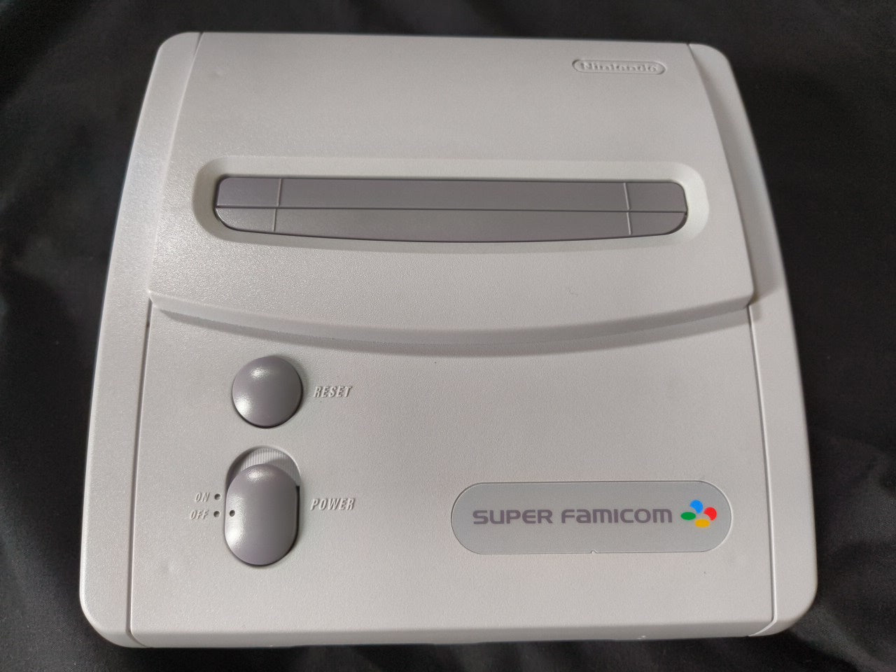 Nintendo Super Famicom Jr. (SNES) Console, w/Pads, Manual, Box, Game set-h0206-2
